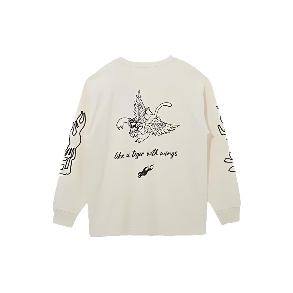 New Era SS22 Year Of The Tiger Limited Edition Cartoon Pullover Printed Round Neck Long Sleeve Sweatshirt Unisex sweatshirt Ivory 13038772