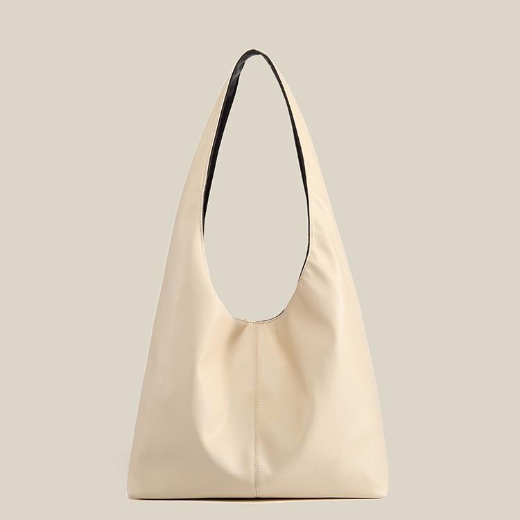 Vintage casual minimalist style large-capacity tote bag 2025 new model double-sided shoulder bag versatile commuter underarm bag