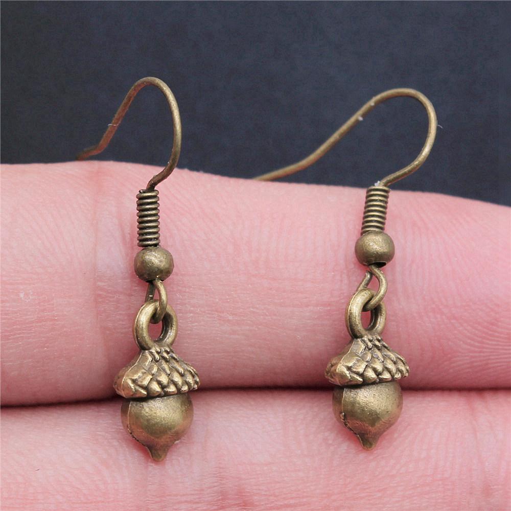 

Bold Trendy Music Food Drop Earrings Protective Bridesmaid Gift for Stacking with Other Earrings A31-1pair-13x7mm