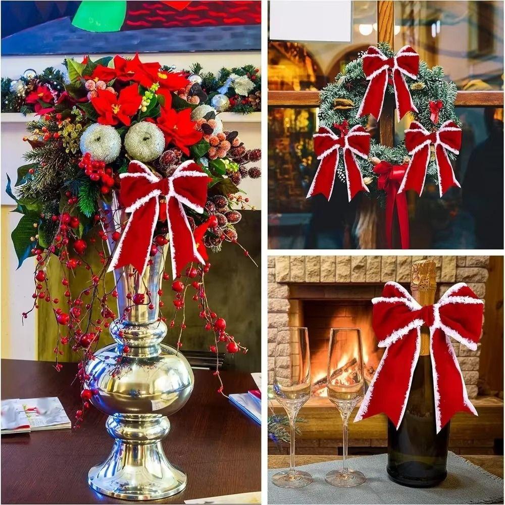 5cm Wide Christmas Bows DIY Christmas Gift Packing Ribbon  Christmas Decoration