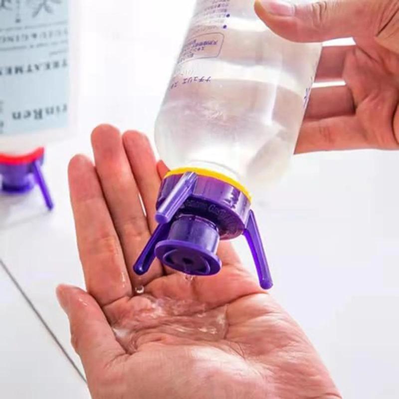 Tappo a Vite Invertito Treppiede Multifunzionale Tappo a Vite Anti-Perdita per Bagnoschiuma Shampoo Strumento Viscoso Per Svuotare Bottiglie