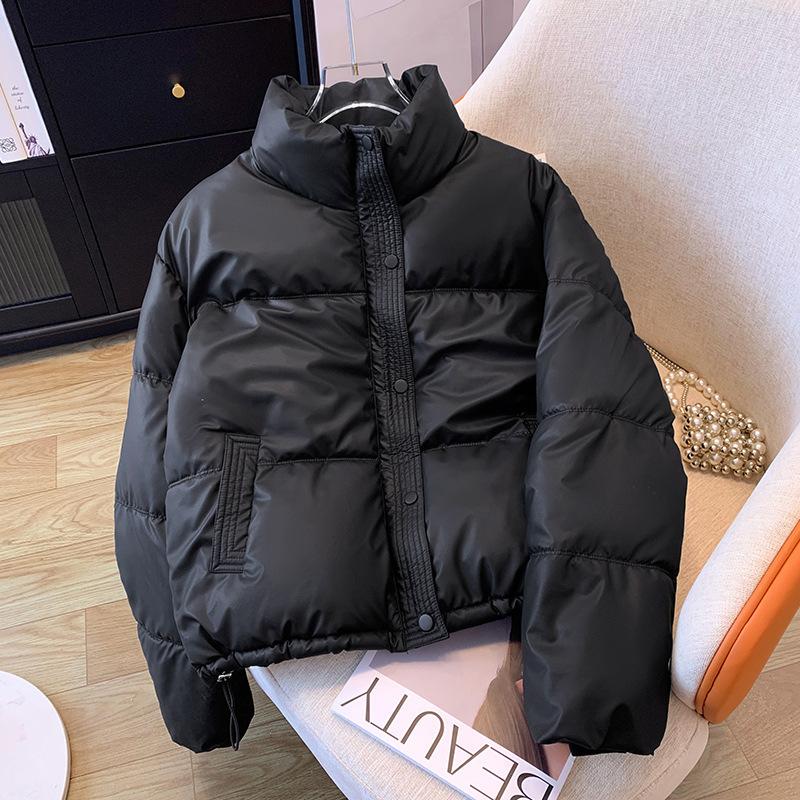 Non-washable PU Cotton Jacket Short Section Loose Thickened Bread Clothes Cotton Jacket Jacket