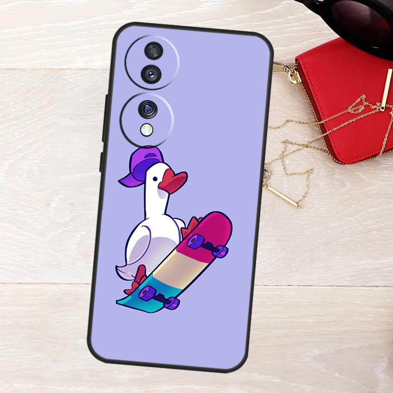 Cartoon Cute Goose Duck Case For Honor 400 Pro 200 Lite 50 70 90 X9a X9b X9c X9d X8a X8b X8c Magic 5 6 7 8 Pro Cover