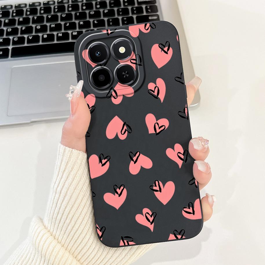 For Cover Honor X6c Phone Case Cute Cartoon Rabbit Love Heart Shockproof Funda For HonorX6c 4G NIC-LX1 NIC-LX2 NIC-LX3 X 6c Capa