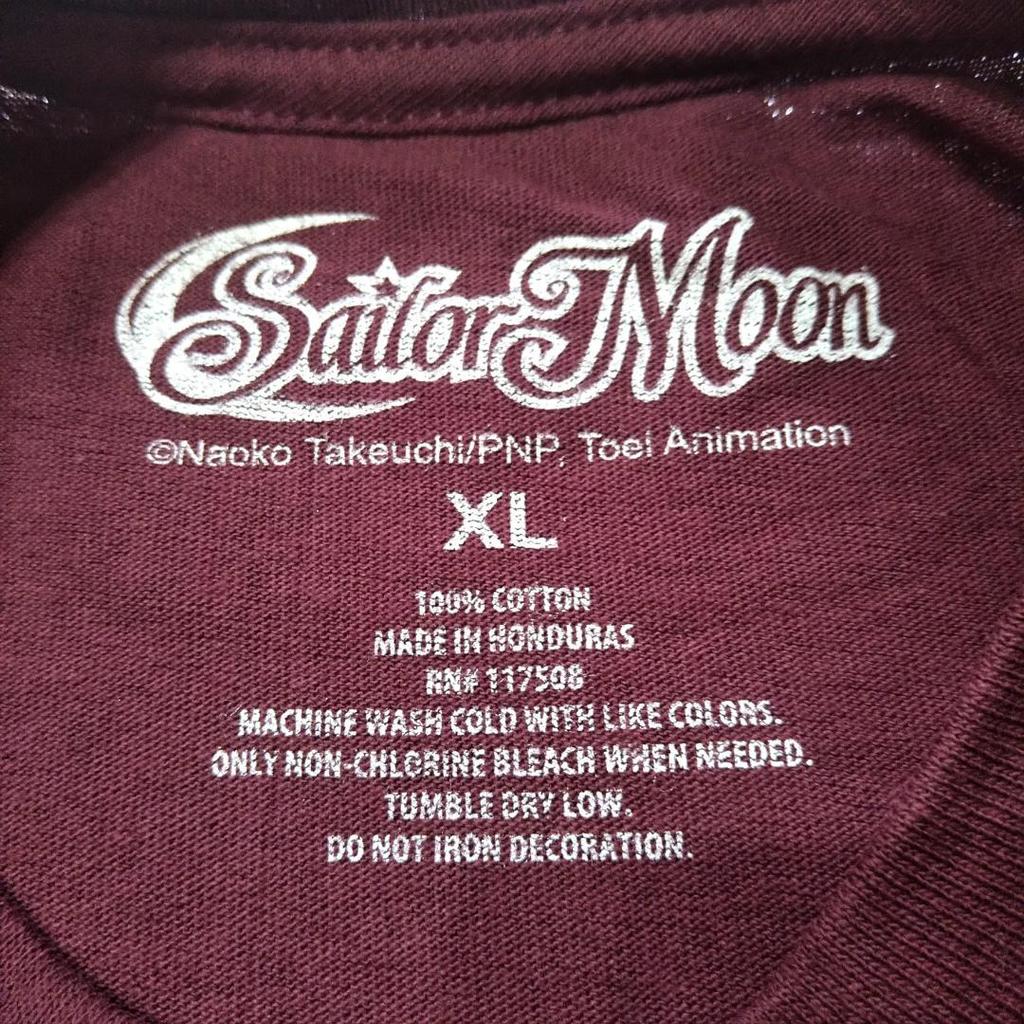 [USED] Sailor Moon T-shirt XL Sailor Pluto Anime T-shirt Official *