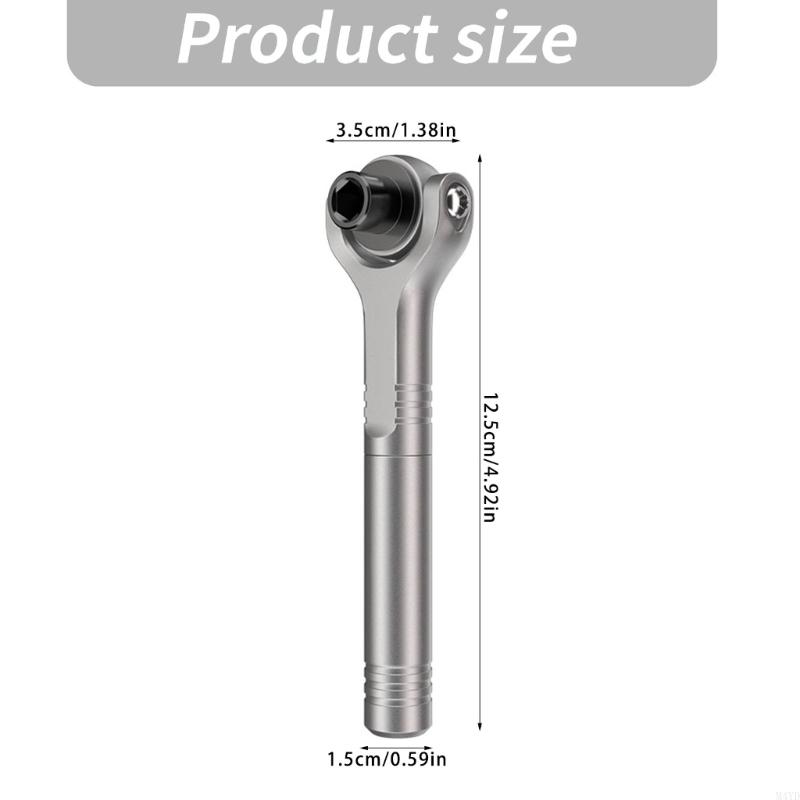 Universal Ratchet Wrench With Multiangle Rotations For Tight Space And Multiple Screw Types In Homes Or Auto Repair M4YD