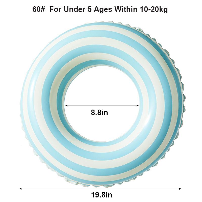 

Orange Stripe Pool Float Inflatable Swim Tube Adults Swimming Float Ring Summer Water Swim Pool Floating Toys
