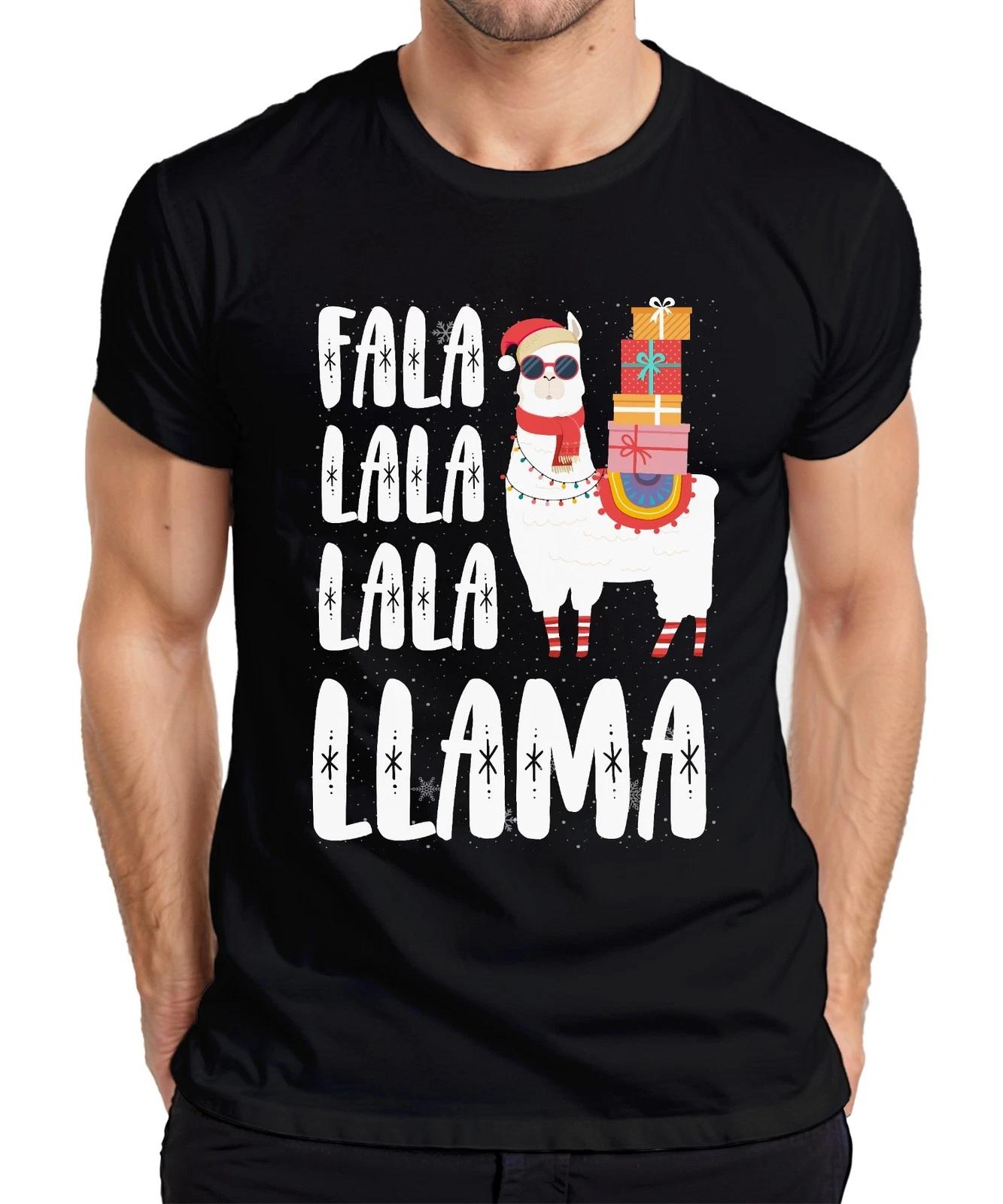 Fala Lala Lala Llama  - Weihnachten Weihnachtsgeschenk Christmas Herren T-Shirt M