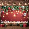 Christmas Banner Snowflake Pattern Winter Celebration Banner Xmas Background Festive Decorative Christmas Decor Backdrop