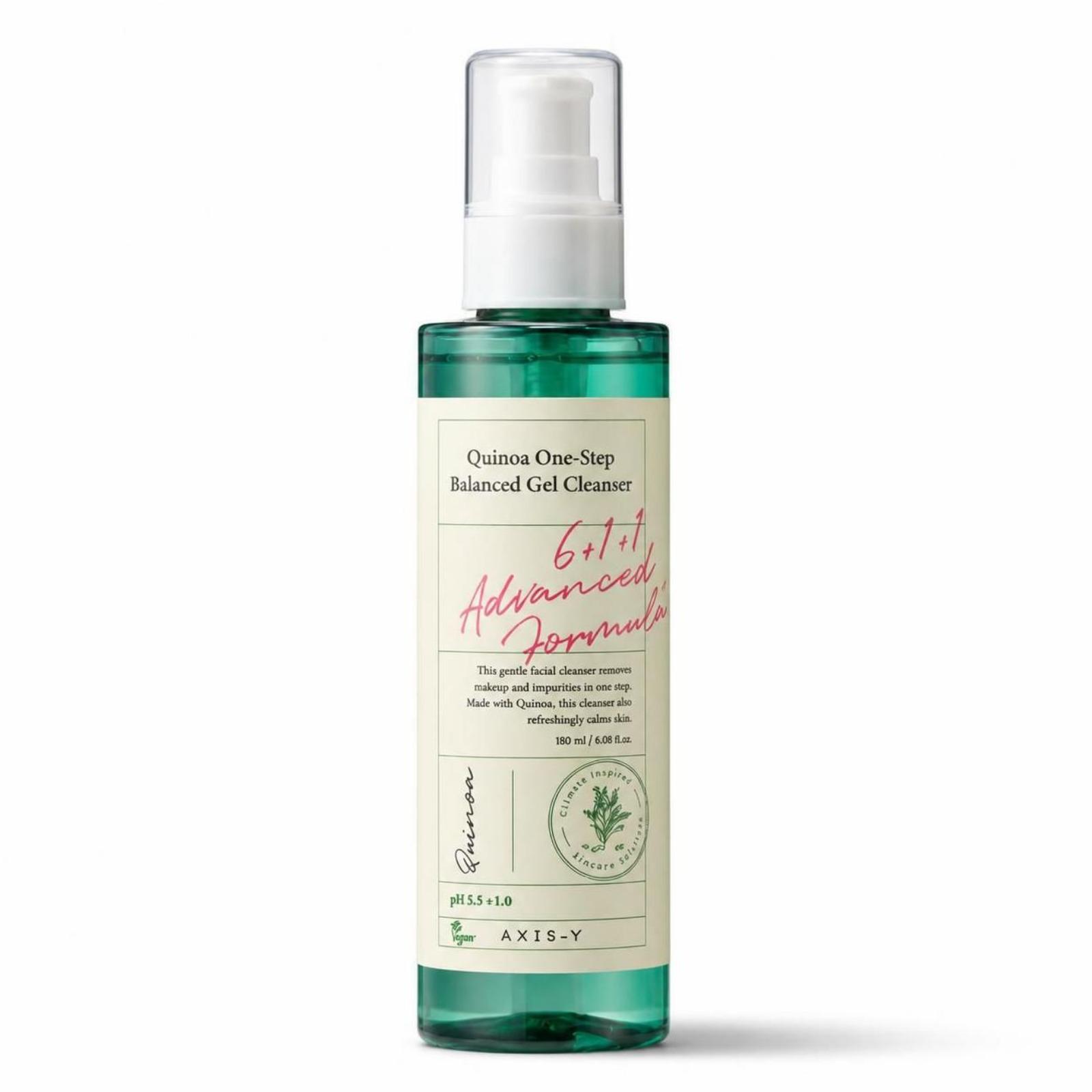 AXIS-Y Quinoa One Step Balanced Gel Cleanser Hydrating Low pH Facial Cleanser 180ml