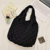 Borsa a Tote a Spalla Unica Plaid Pieghettato - Borsa a Mano di Grande Capacità Stile Coreano per Donne