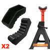 2PCS Universal Car Rubber Slotted Jack Stand Pad Lift Pads Adapter Repair Tool 3 / 6 Ton Frame Stand Rail Pinch Adaptor Black
