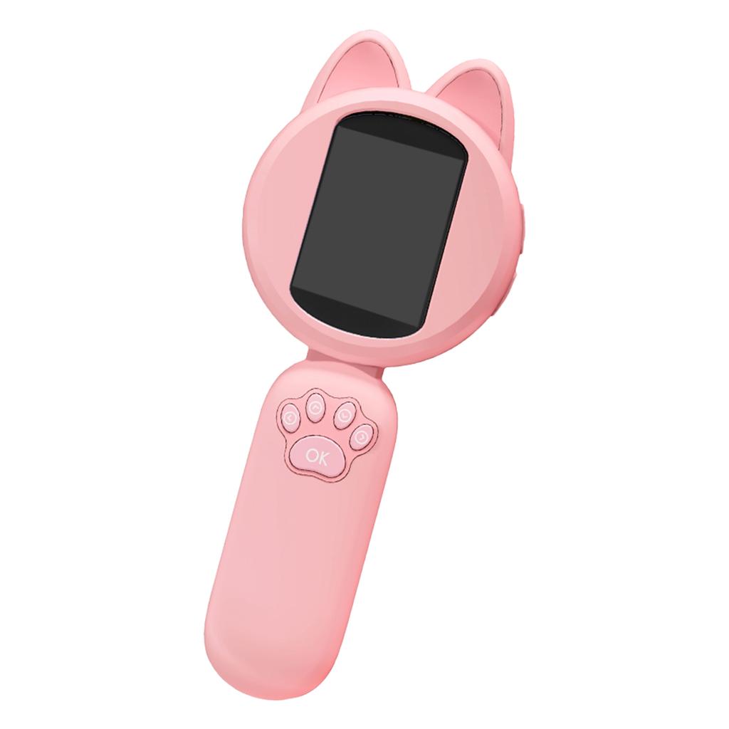 Kids Cat Shape Handheld Microscope 2.0 Inch Handheld Mini Pocket Magnifying Glass Handheld Camera Mini Microscope for Kid Gift