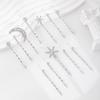 Moon Stars Star Moon Hair Clips Set Crystal Rhinestone Hairpin  Wedding Hair Accessories