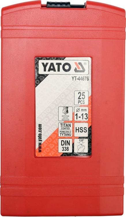 HSS-TiN METAL DRILL SET 25 PCS 1-13MM YT-44676 YATO