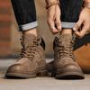 New Men's Boots High Top Casual Sports Shoes for Men Designer Anti-Slip Ankle Boots Outdoor Thick Sole Men Working Boots