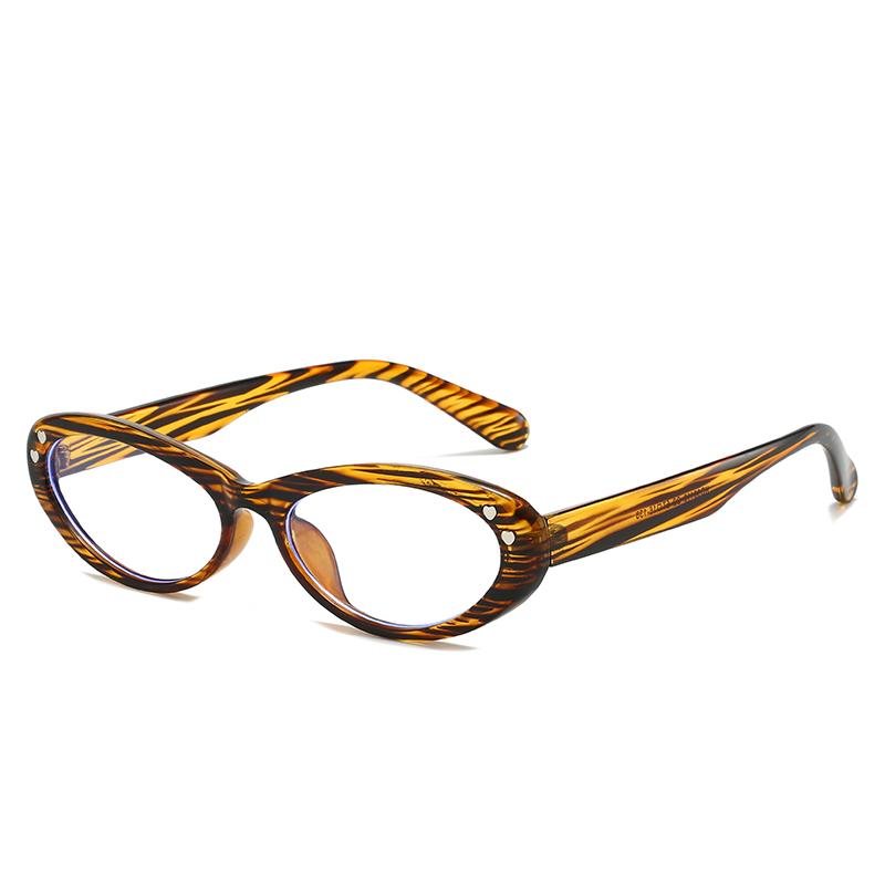 Anti-blue Light Glasses Women Retro Fashion Oval Eyeglasses Lady Blue Light Blocking Men Computer Glasses
