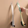 Long Handle Cleaning Brush Soft Hair Curved Brush Handle Double Head Toilet Brush  Bathroom