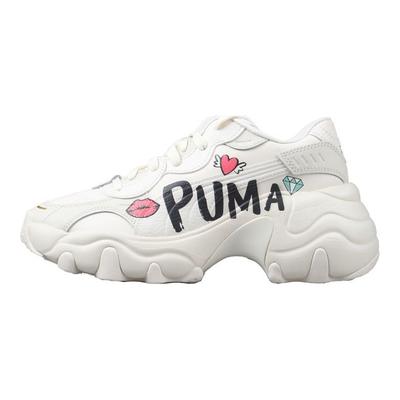 Pulsar Wedge Logo - Glamour Women Sneakers Cream Whisper-White Sun-Kissed-Coral 392709-01