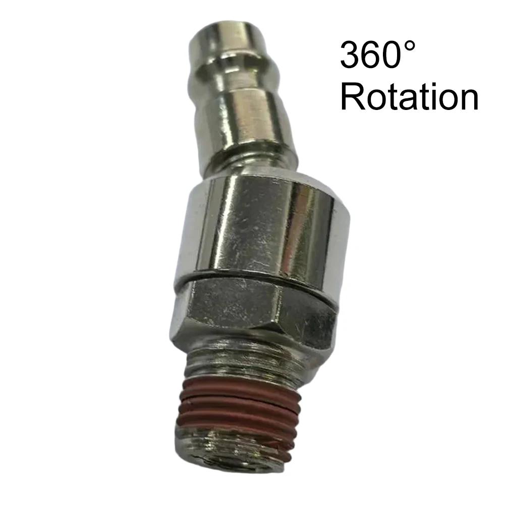 2Pcs 1/4 NPT Pneumatic Quick Joint Air Compressor Accessories For 360 Degree Rotation Pneumatic Parts