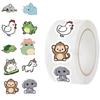 100-500pcs Cute Animal Paper Labels Thank You Sticker Reward Sealing Scrapbooking DIY Gift Decoration Stationery Supplies