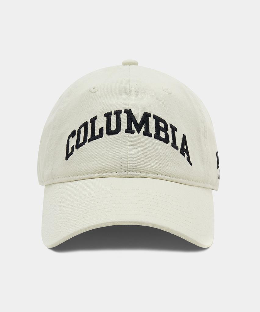 COLUMBIA UNIVERSITY Columbia 1754 Washed Oversized Cap_Ivory