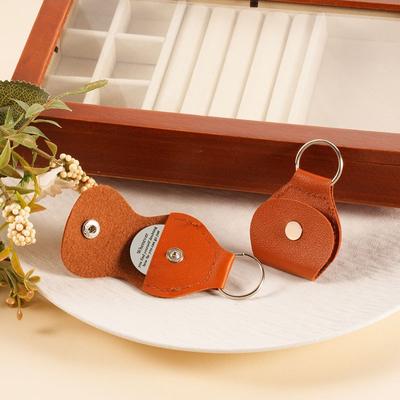 Gitarrenplektren-Tasche PU-Leder Tragbare Plektren-Aufbewahrung Schlüsselanhänger Plektrenhalter Mehrfarbige Plektren-Tasche mit 3 zufälligen Plektren Zubehör ZYF