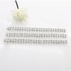 6pcs13 * 160MM Double Row Rhinestone Gold And Silver Decorative Chain/bikini Connecting Buckle For Shoulder Strap Clothing Acces