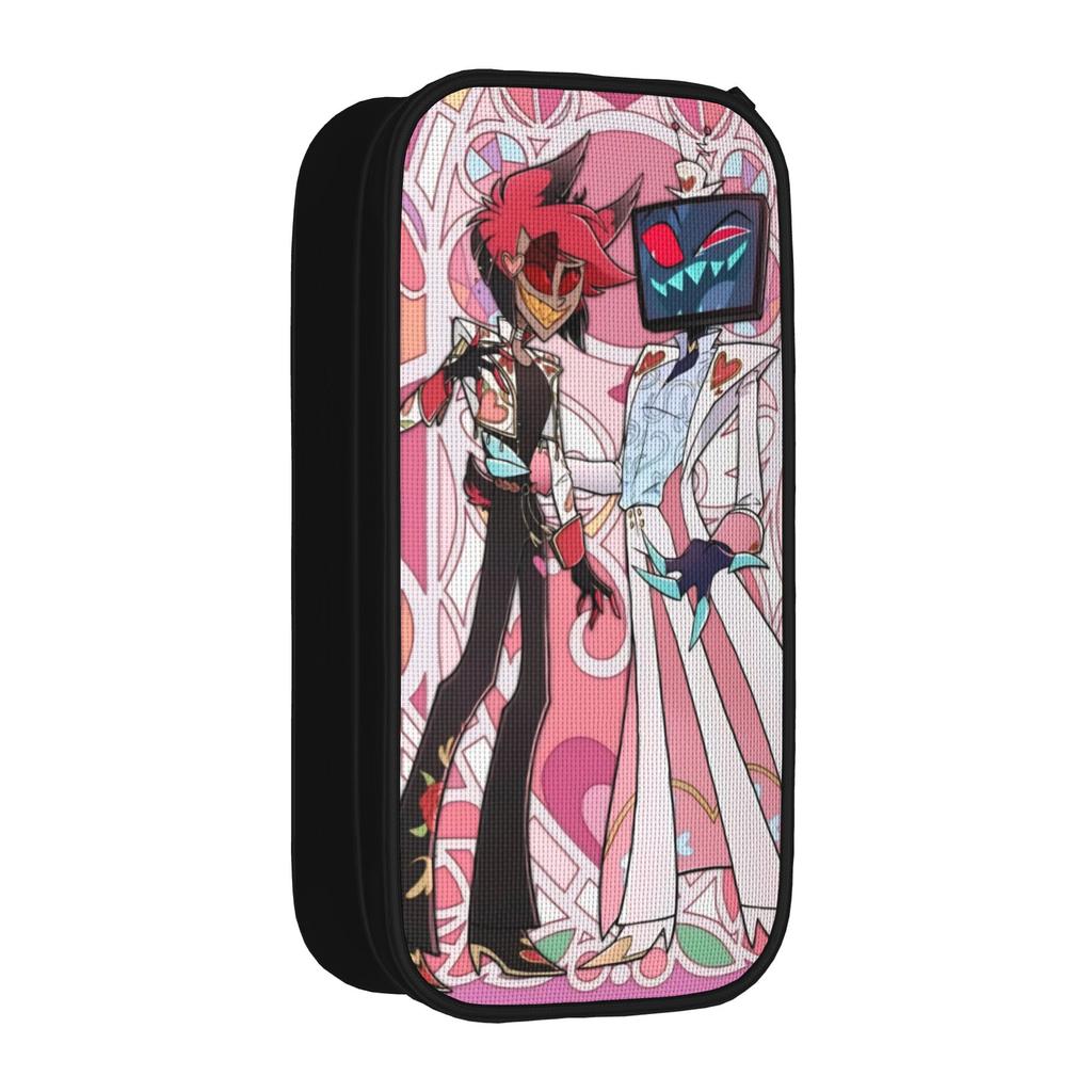 R-Radiostatic Vox Alastor Pencil Cases Classic Pen Holder Bag for Student Big Capacity Students School Gifts Pencil Pouch