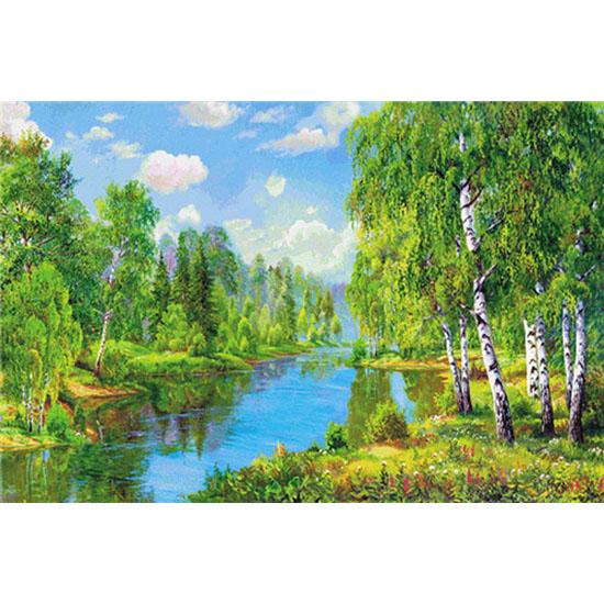 HUACAN 5D Diamond Painting Tree Full Square Diamond Embroidery Scenery Diamond Mosaic