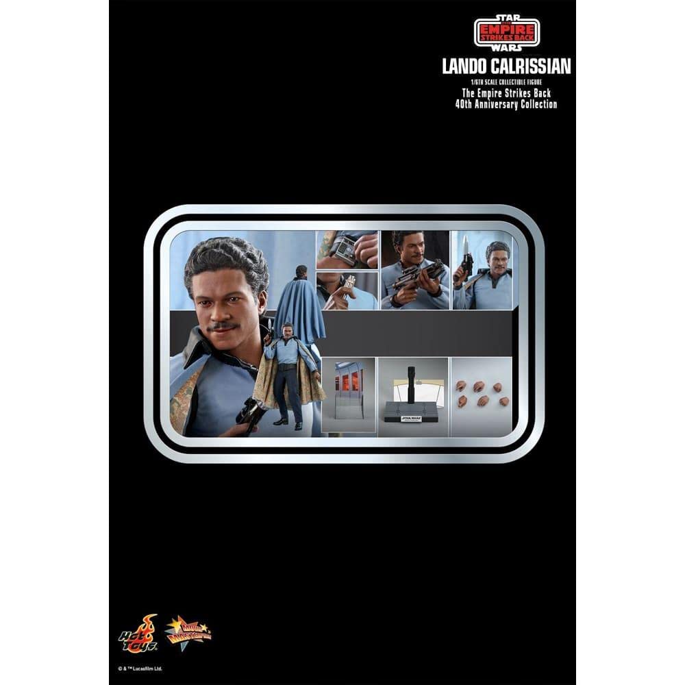 Hot Toys Movie Masterpiece Star Wars Episode The Empire Strikes Back Lando Calrissian Anniversary Scale Blue V (40th Edition) 1/6 Figure,