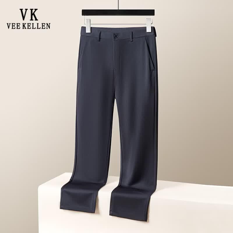VEE KELLEN Men's Ice Silk Straight Leg Casual Pants
