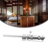 Chrome Door Latch Bathroom Door Lock DIY Installation 360° Installation Brushed Nickle Finish Extra Security For Bathroom