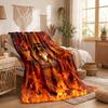 Wolverhampton Wanderers Football Print Flannel Blanket Soft Warm Sofa Bed Throw Blanket For Home Office Bedroom