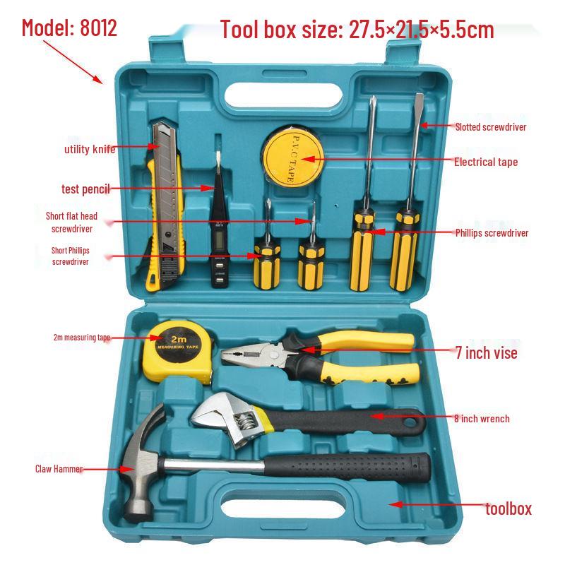 8, 9, 12, 13, 16-Piece Household Combination Repair Tool Kit for Car Insurance