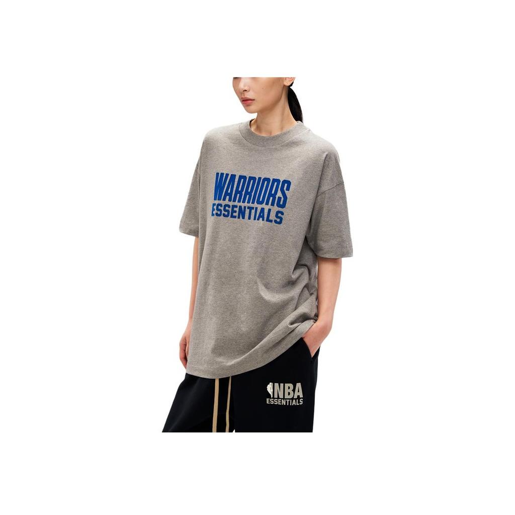 Fear of God Essentials x NBA Golden State Warriors Tee Grey Blue Unisex Tops 125AL244102F