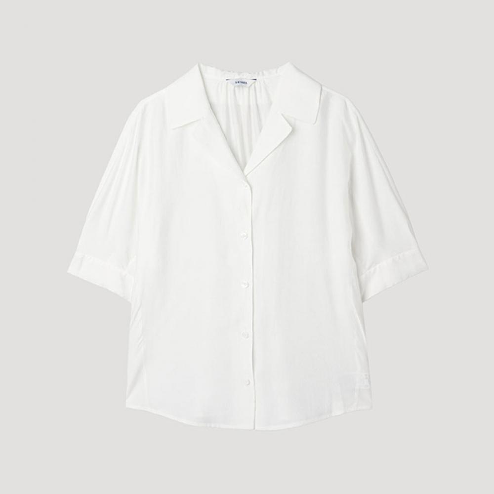 

[shins Miss] Open Collar Half Sleeve Shirt Swwstp22060 Ow off-white/55