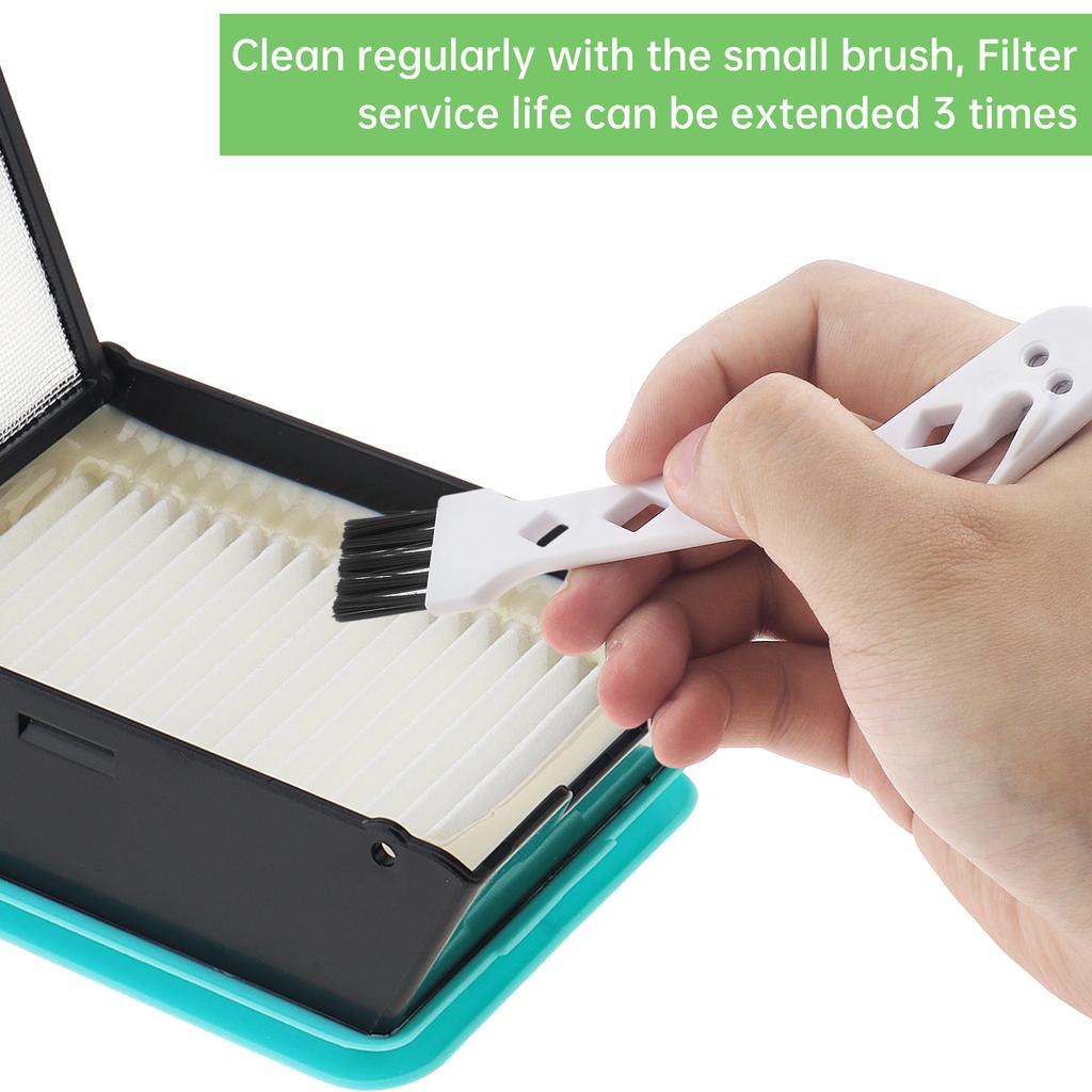 3831 Replacement Brushes and Filter for Hard Floor Expert Vacuum 3831 HF2 3845 3847 3848, Fit For Bissell Crosswave Replacement Parts