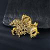 Creative Cartoon Animal Brooch Alloy Full Diamond Niche Design Bouquet Duckling Clothing Pin Cardigan with Accessories
