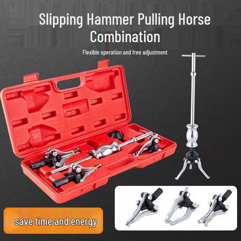 

Three-Jaw Inner & Outer Bearing Puller Tool with Slide Hammer