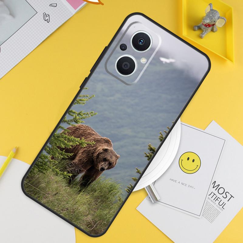 Grizzly Bear For OPPO Reno 8T 11F 12F 13F 14F 7 8 Lite 10 11 12 13 14 Pro OPPO Find X9 X8 X5 X6 Pro Case