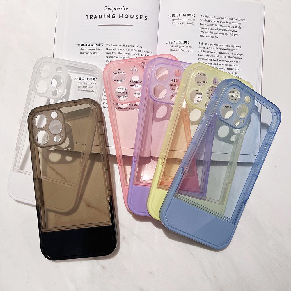 Unsichtbarer Ständer Passend für IPhone16 Handyhülle 15 Apple Silikon XS/XR Simple 11 Transparent 14Pro Max