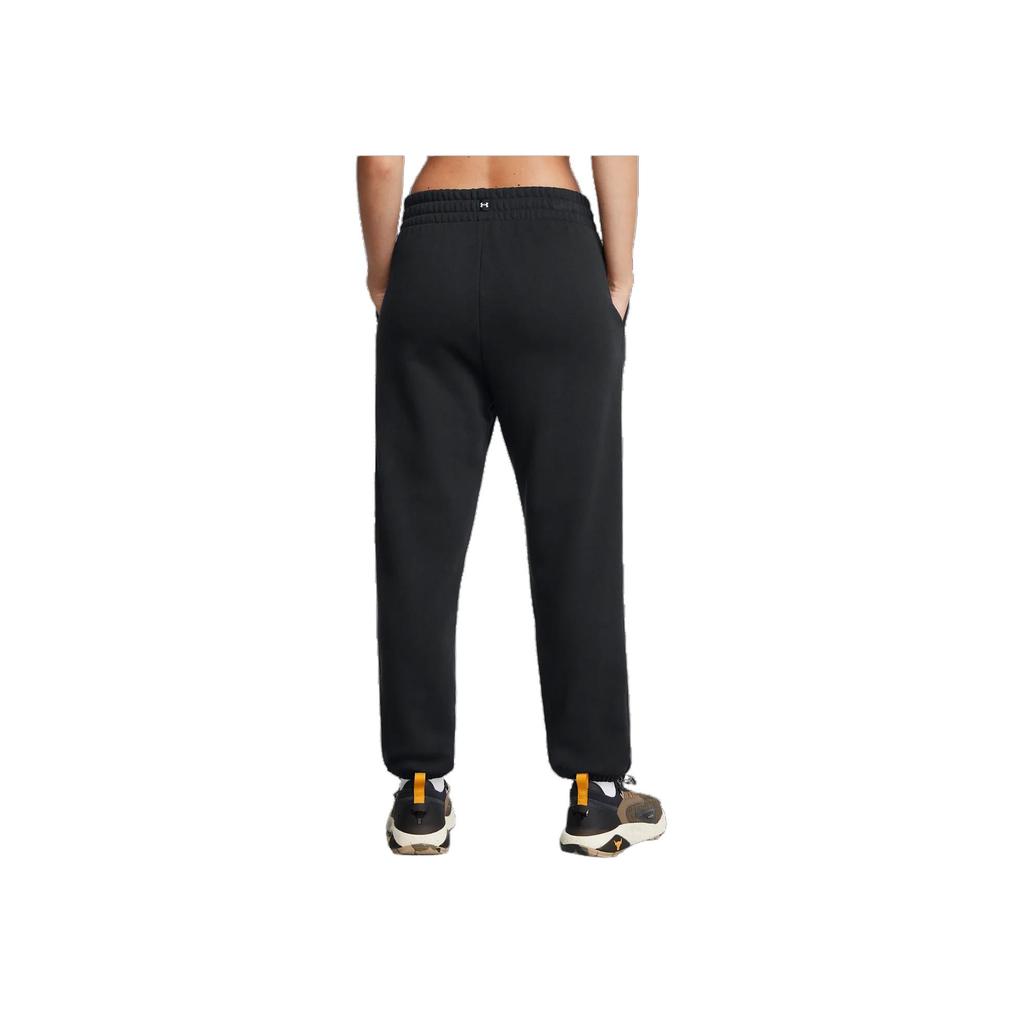 Under Armour Project Rock Tools Of The Trade Comfortable Soft Fashion Casual Pants Women Bottoms Black 1386445-001