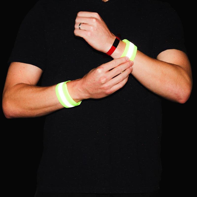High-Visibility Reflective Armband for Night Cycling and Running