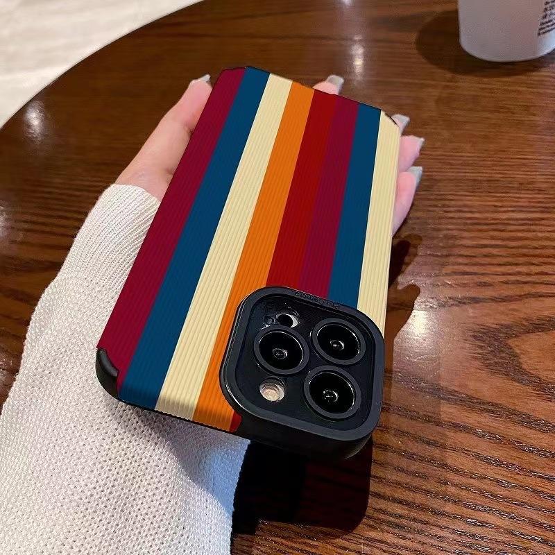 Zebra -Stripe Phone Case For Iphone 11 14 Pro Max 13 Mini 12 Camera Protection Silicone Cover For Iphone Xr Xs X 7 8 Plus Se2020