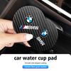 LXXM7 2Pcs Car Coasters Water Cup Holder Non-Slip Mat Accessories For BMW X3 X5 M5 M3 E46 E90 E60 F10 E39 F30 E36 G30 E87 E70
