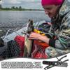 PAVIKE Fish Catcher Fish Grip Alligator Grip Fish Grabber Fish Pliers Easy to Grip Portable Design Fishing Gear Tooth-Shaped User-Friendly Non-Slip