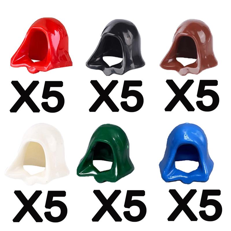 MOC Military Building Blocks Accessories Figure Soldier Ninja Helmet Toy Hat Mini Brick Scarf Mask Knee Pads Gift Toys X027