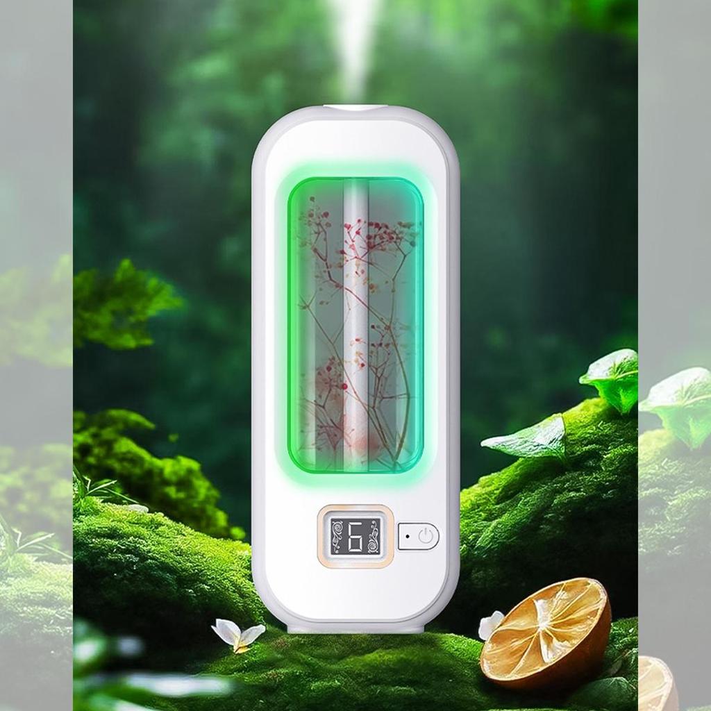 6 Modes Aroma Diffuser H3 Wall Mounted Air Freshener Dispenser Fragrance Essential Oil Air Humidifier Aromatherapy USB Rechargeable For Home Bedroom