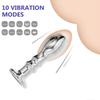10 Frequency Vibration Charging Butt Plug Prostate Massage Vibrator Stainless Steel Anal Vibrators Adults Sex Toy For Men Women
